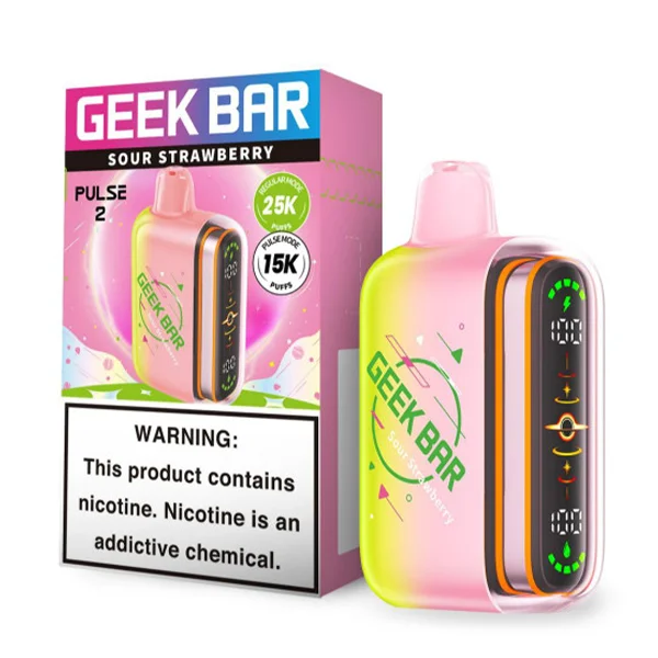 sour strawberry vape geek bar Pulse 2 Disposable Hubba Edt Rechargeable Elf Bar: Complete nicotine disposable Flavour:Strawberry Twist Ice